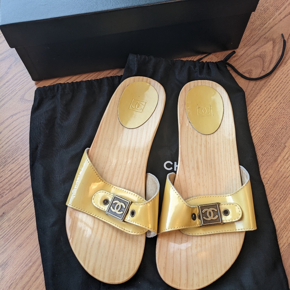 Chanel clog sandals